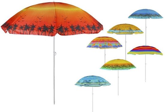 wandelen blad Veronderstelling Multicolor Zonneparasol - Strandparasol Parasol Voor  Terras/Tuin/Strand/Camping - 170 CM | bol.com
