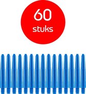 Darts Set - darts shafts - 20 sets (60 stuks) - short - blauw - dart shafts - shafts