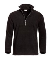 Santino fleece sweater Serfaus - Zwart - maat 3XL