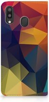 Stand Case Geschikt voor Samsung Galaxy M20 Polygon Color