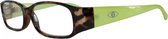 Icon Eyewear RCJ647 Zaira Leesbril +2.00 - Demi montuur, Heldergroene pootjes