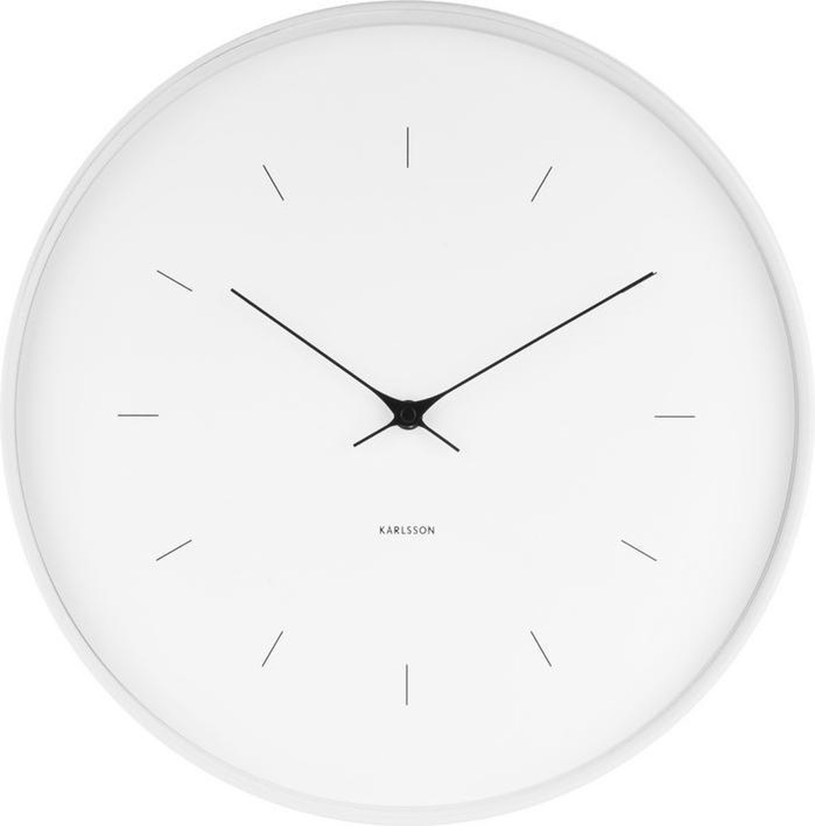 Karlsson Klok Wandklok Butterfly Hands large wit