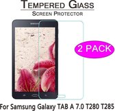 2 stuks Xssive Glazen Screenprotector voor Samsung Galaxy Tab A (7 inch) T280 - Tempered Glass
