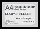 Magneetvensters A4 (incl. uitsnede) - Zwart