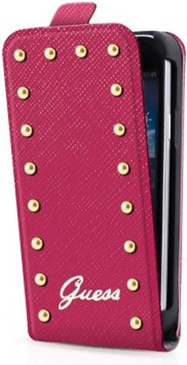 Guess - Studded Flip Case voor de Samsung Galaxy S4 - roze