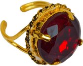 Witbaard Ring Sinterklaas Rood/goud One-size