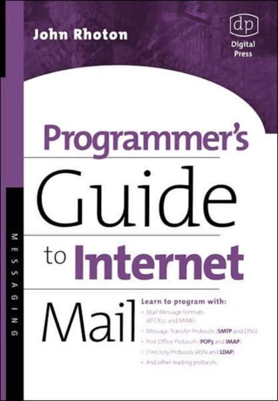 Programmer's Guide to Internet Mail - cover