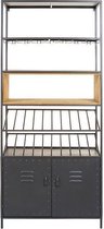 Flessenrek Ijzer (180 X 35 x 80 cm)
