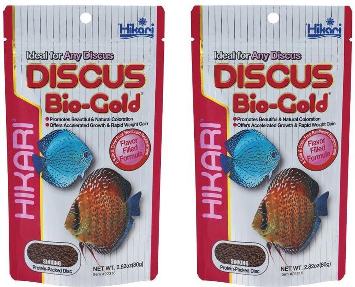Vissenvoer Tropical Discus Bio-Gold 80 gr. per 2 stuks