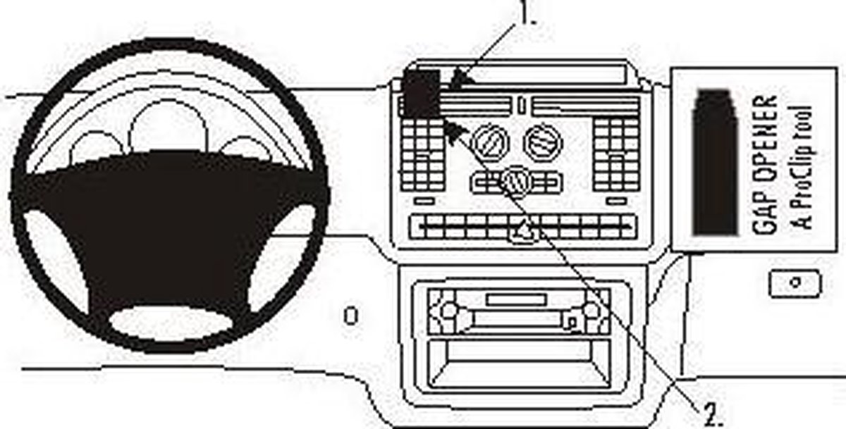 Brodit center mount v. MB Vito 04-