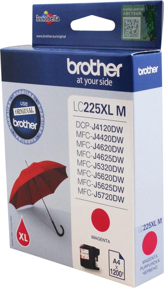 Brother Lc-225xlm Magenta Cartridge