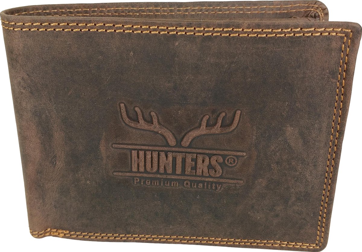 Cartvelli Hunter Portemonnee voor heren, leer, vintage, echt leer, voor
