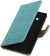 Turquoise slang bookstyle Samsung Galaxy J3 (2016) wallet case Telefoonhoesje