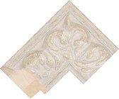 Brocante spiegel Met ornament Sevilla Witzilver large 87mm            Buitenmaat 94x119cm