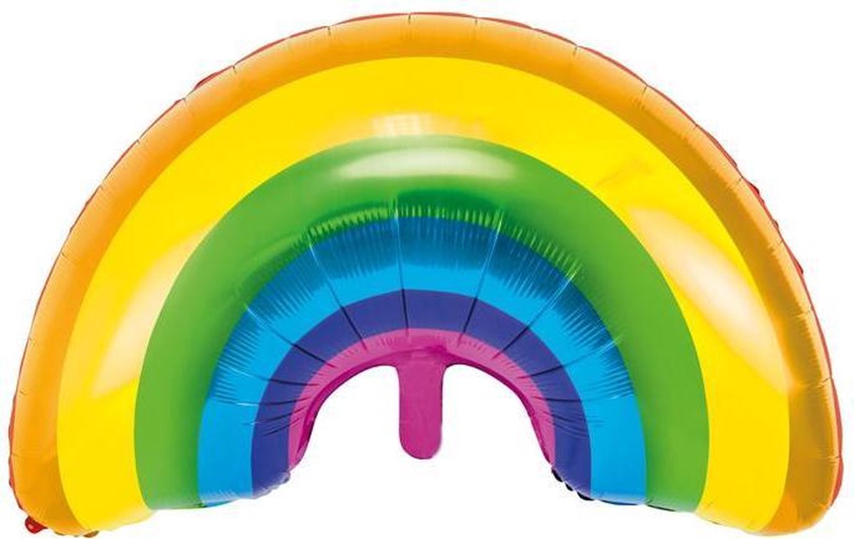 Afbeelding van product Partydeco Poland  Folieballon Regenboog - Rainbow - Zomer Decoratie