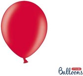 """Strong Ballonnen 23cm, Metallic Poppy rood (1 zakje met 100 stuks)"""