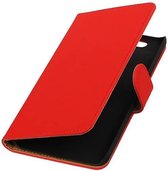 Mobieletelefoonhoesje.nl - Huawei Nexus 6P Hoesje Effen Bookstyle Rood