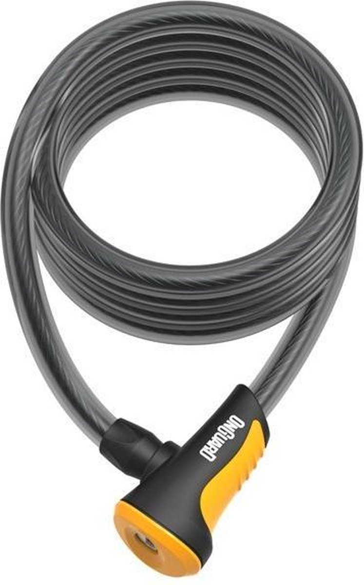 Onguard Kabelslot Coil Neon 180 Cm X 12 Mm Zwart/oranje