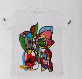 Musou*a-pop T-shirt Cherry (slimfit/dryfit) wit S