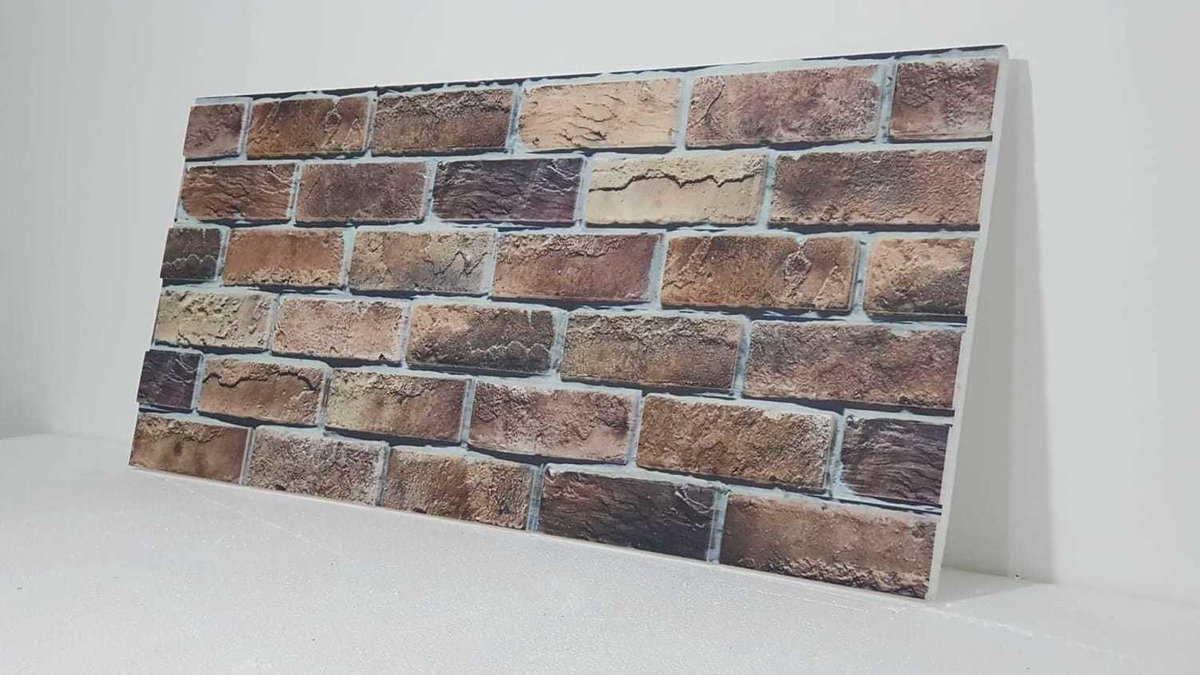 Aydo Deco 5 panelen (2.5m²) x 3D wandpanelen, wandbekleding,wandtegels, muurtegels, brickstone, piepschuim steenstrips, verharde tempex, gevel bekleding, isolatie panelen, decoratie wandpanelen code 1809 - Winkelen.nl