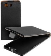 Lelycase Zwart Sony Xperia Z3 Compact Eco Leather Flip case cover