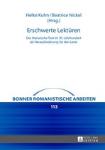 Bonner romanistische Arbeiten 113 - Erschwerte Lektueren