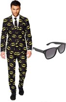 Batman heren kostuum / pak - maat 54 (XXL) met gratis zonnebril