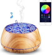 Aromadiffuser - Vernevelaar - Luchtbevochtiger Aromatherapie - Aromadiffuser Olie Babykamer - Bluetooth Speaker