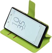 BestCases.nl Groen Sony Xperia X Compact TPU wallet case booktype hoesje HM Book
