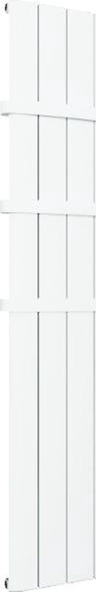 Design radiator verticaal aluminium mat wit 180x28cm838 watt- Eastbrook Withington