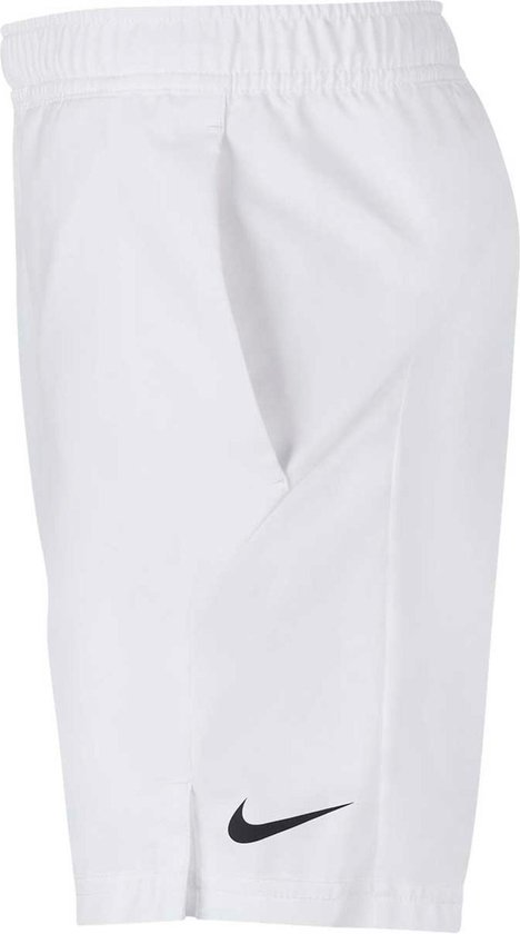 Nike Court Dry Short Sportbroek Jongens - White/Black/(Black) - Maat 128 |  bol.com