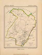 Historische kaart, plattegrond van gemeente Diever in Drenthe uit 1865 door Kuyper van Kaartcadeau.com