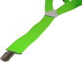 Veiligheid Bretel met Stevige Clip en Leren middenstuk van Renato Balestra® . Kleur Neon Groen