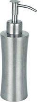 WENKO type Pieno zeepdispenser in geborsteld staal 7 x 8 x 19,5 cm | RVS