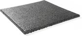 Rubber tegels 25 mm - 1 m² (4 tegels van 50 x 50 cm) - Zwart