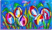 Schilderij Tulips Party