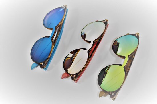 hoofdpijn optocht Ringlet dames zonnebril -rondmodel-spiegelglas-fashion | bol.com