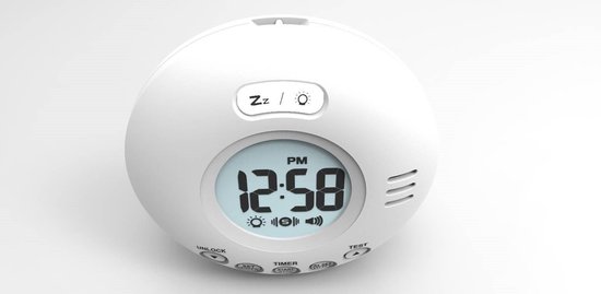 Geemarc Wake 'n' Shake Voyager reiswekker – met trillingen – 75dB