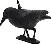 Halloween - Zwarte decoratie raven/kraaien 35 cm - Halloween/horror decoratie - Vogels afschrikken - Raaf/kraai zwart