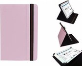Uniek Hoesje voor de Trekstor Ebook Reader Player 5m - Multi-stand Cover, Roze, merk i12Cover
