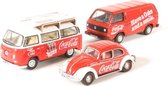 Coca-Cola Diecast 3 piece set Volkswagen