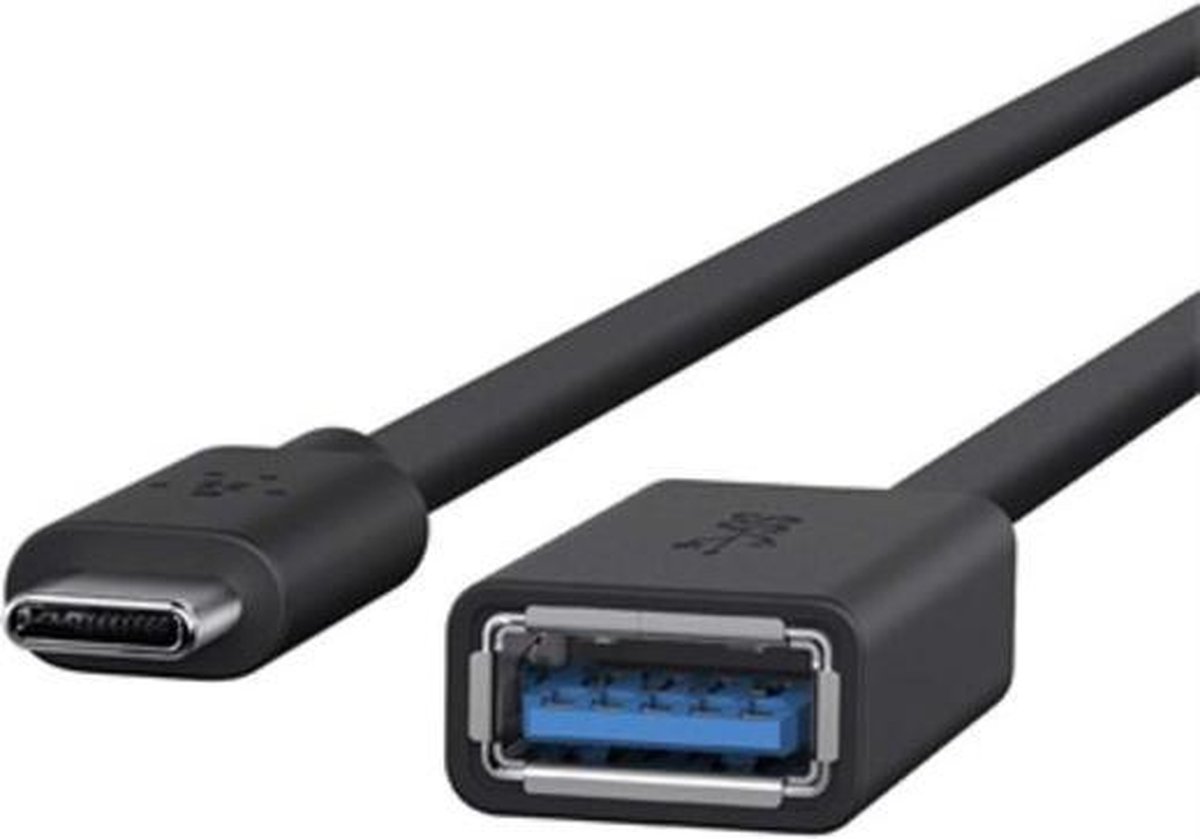 Bol belkin usb c naar usb 3 0 a female adapter 14cm zwart