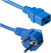 ACT Stroomkabel met C19 plug / blauw - 0,60 meter