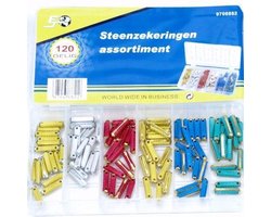 Topgear Steenzekeringen in Handige Assortimentbox (120 Delig)