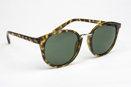 HAGA Eyewear Donker havanna bruin zonnebril rond van HAGA Eyewear — afbeelding 4