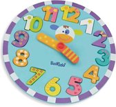 Boikido' houten klok met puzzle stukjes