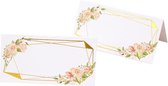 Bruiloft plaatsnaam kaartjes - Floral - 25 stuks