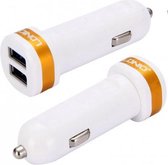 LDNIO C21 Wit 2 USB Port Autolader 2.1A met 1 Meter Micro USB Kabel geschikt voor o.a Huawei Y3 Y5 Y6 Y7 Y9 2 2017 2018