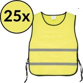 veiligheidshesje - veiligheidsvest - hesjes - geel 25x