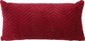 Light & Living Kussen CHEVRON velvet roze 30 x 60